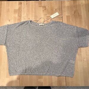 Women’s Silver glitter top. Size small. NWT
